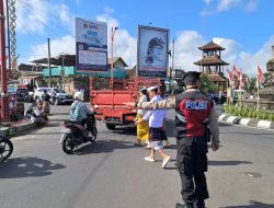 Personil Gabungan Polsek Dan Polres Bangli, Amankan Kegiatan Upacara Mendak Lingga Di Geria Soka Bangli