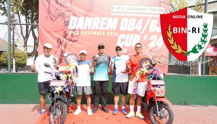 Danrem 084/Bhaskara Jaya Tutup Open Tournament Tenis Danrem Cup 2024