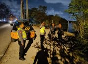 Blue Light Patrol, Polsek Densel Sisir Lokasi Rawan Gangguan Kamtibmas Hingga Dini Hari