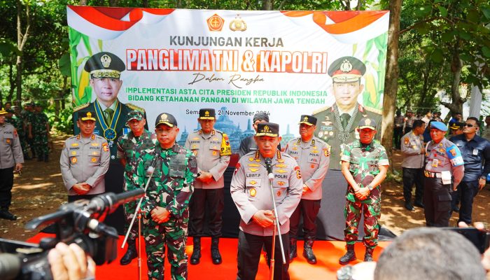 Kapolri-Panglima TNI Tinjau Kesiapan Program Ketahanan Pangan di Jawa Tengah
