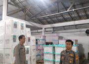 Pam di Gudang Logistik KPU Kota Denpasar, Pastikan Keamanan Pasca Pencoblosan