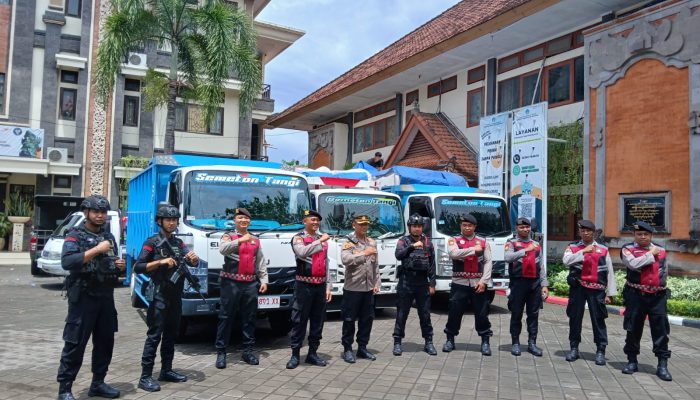 Pengawalan Pergeseran Kotak Suara di Kuta Selatan Berjalan Aman dan Lancar