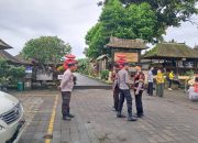 Beri Rasa Aman Kepada Pengunjung, Pawas Bersama Anggota Sambangi Obyek Wisata Penglipuran