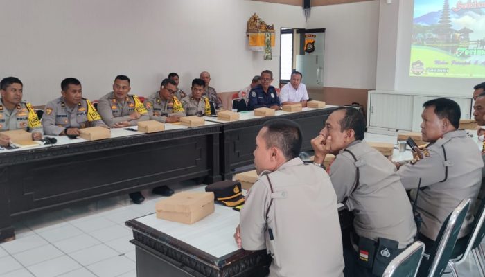 Polres Bangli Gelar Rakor Internal Ops Lilin Agung 2024.