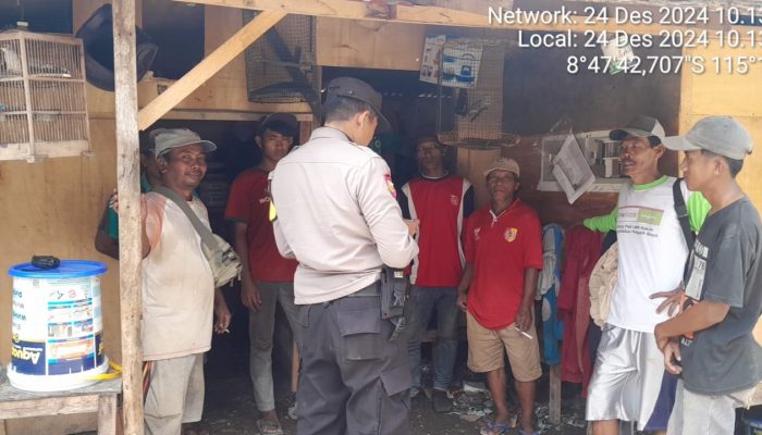 Polsek Kuta Selatan Gelar Pendataan Penduduk Non-Permanen di Proyek Villa Jimbaran