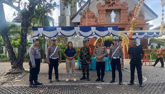 Kapolsek Kuta Selatan Pimpin Pengamanan Malam Natal di Nusa Dua