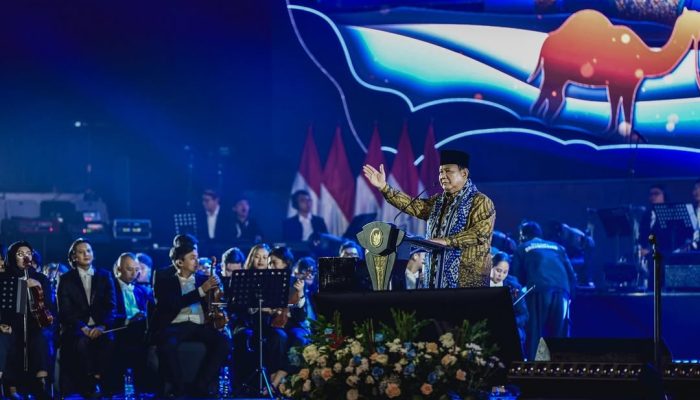 Hadiri Perayaan Natal Nasional, Presiden Prabowo Sampaikan Terima Kasih ke Kapolri & Panglima TNI