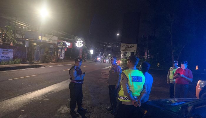 Polsek Kuta Selatan Gelar Patroli Malam Minggu, Situasi Kamtibmas Aman dan Kondusif