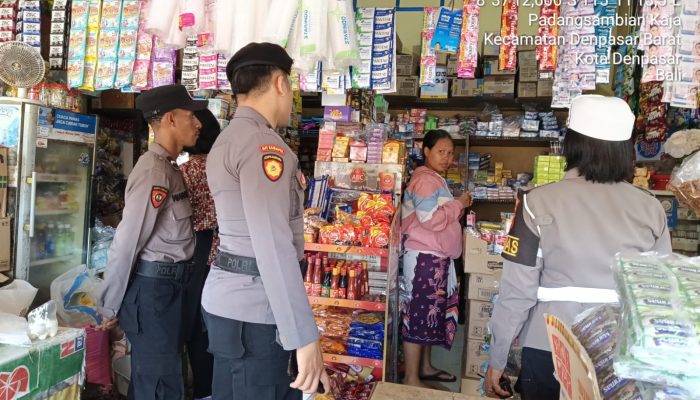 Lewat Sambang Kamtibmas Polsek Denpasar Barat Ajak Warga Wujudkan Kamtibmas Kondusif