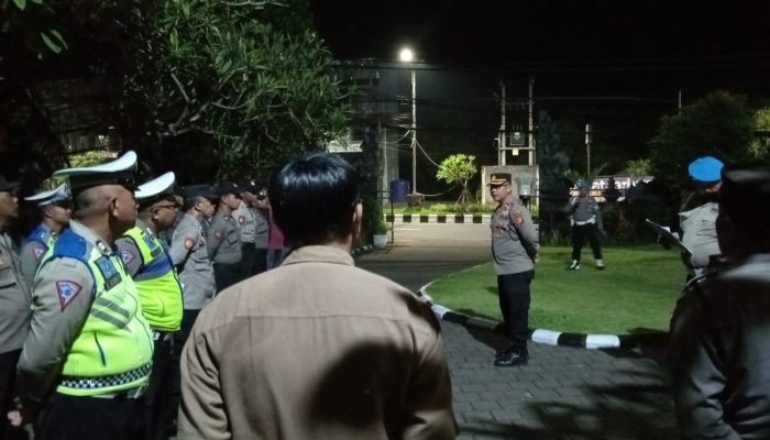 Polsek Kuta Selatan Gelar Apel Malam Siaga Antisipasi Perayaan Imlek