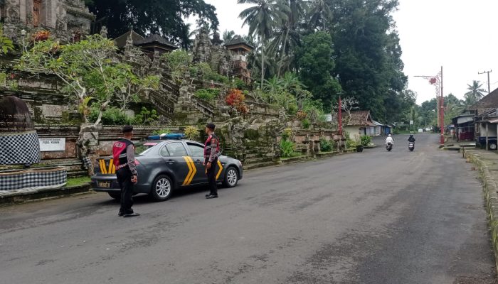 Antisipasi Gangguan Kamtibmas Dan Terjaminnya Kenyamanan Wisatawan, Personil Sat Samapta Polres Bangli Laksanakan Patroli Rutin di Obyek Wisata.