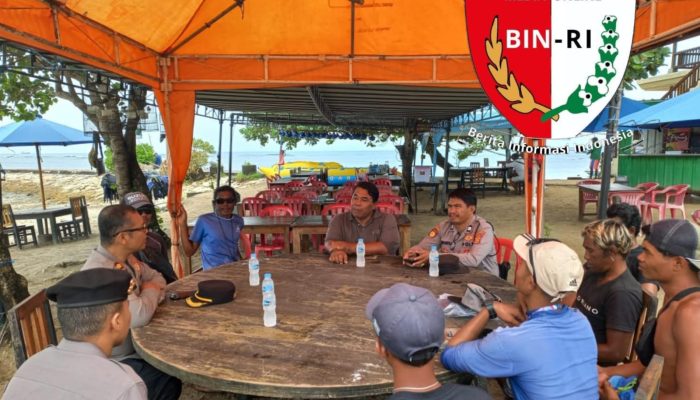 Kapolsek Kuta Selatan Sambangi Pengelola KUD Segara Samuh dan pemandu wisata pantai samuh , Tekankan Keamanan dan Ketertiban Pantai
