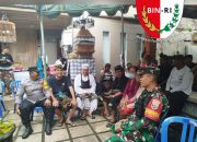 Sinergi Bhabinkamtibmas, Babinsa, dan Pecalang dalam Pengamanan Upacara Pengabenan