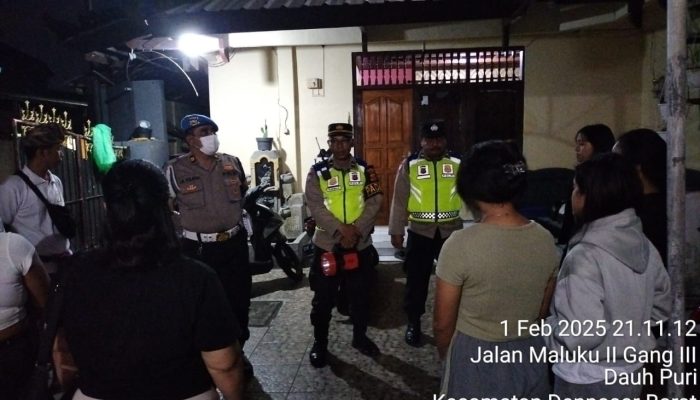 Optimalkan Sambang Kamtibmas Pawas Polsek Denpasar Barat Ajak Warga Wujudkan Situasi Lingkungan Kondusif