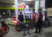 PATROLI BLUE LIGHT Anggota Polsek Susut Melaksanakan Patroli Di malam Hari, Supaya Situasi Kamtibmas Di Wilkum Polsek Susut Tetap Kondusif