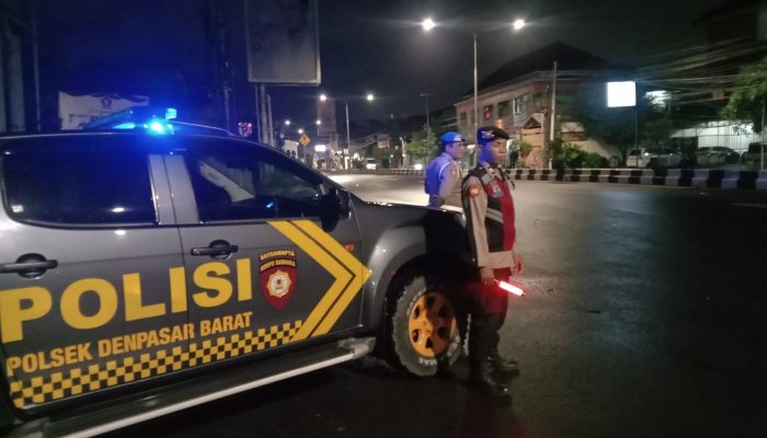 Maksimalkan Blue Light Patrol Polsek Denpasar Barat Sasar Daerah Rawan Kamtibmas