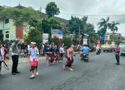 Bubaran Anak Sekolah, Personil Polsek Bangli Laksanakan Pengaturan Di Depan SMP N 1 Bangli