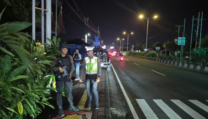 Polsek Kuta Selatan Gelar Patroli Malam minggu, antisipasi kejahatan jalanan dan trek trekan di jalan raya yang meresahkan masyarakat