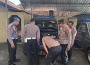Baglog Polres Bangli, Laksanakan Pemeriksaan Kendaraan Dinas Polsek Bangli