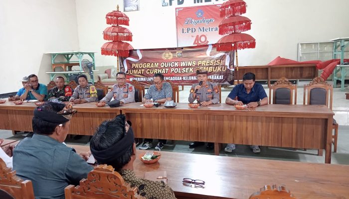 Polsek Tembuku Gelar Jumat Curhat untuk Jaga Kamtibmas Menjelang Hari Raya