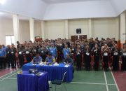 Kapolres Bangli Ikuti Pembacaan Sumpah dan Penandatanganan Pakta Integritas Penerimaan Polri T.A. 2025