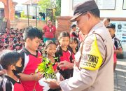 Program Pekarangan Pangan Bergizi: Polsek Dentim Tanam Cabai dan Terong di SD N 2 Penatih