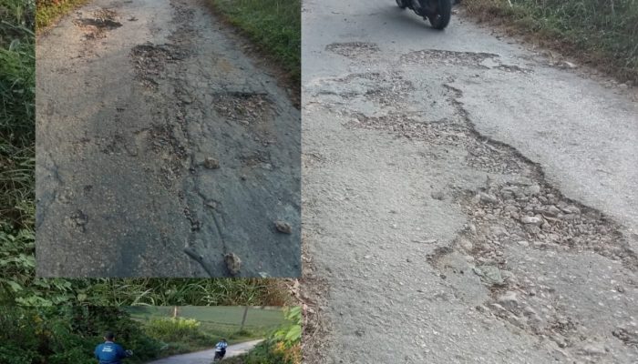 Jalan Rubaru Sumenep Berlubang lubang Bertahun-Tahun,Diduga di Abaikan